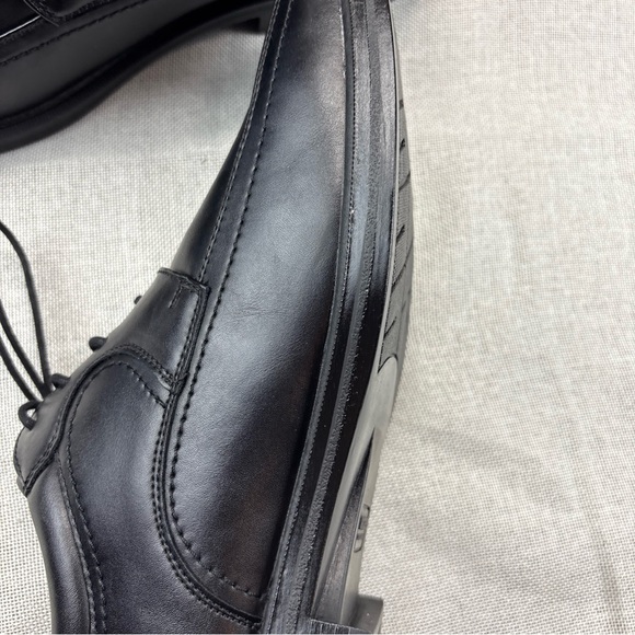 Dockers Mens Manvel Black Leather Dressy Oxfords Size 15M